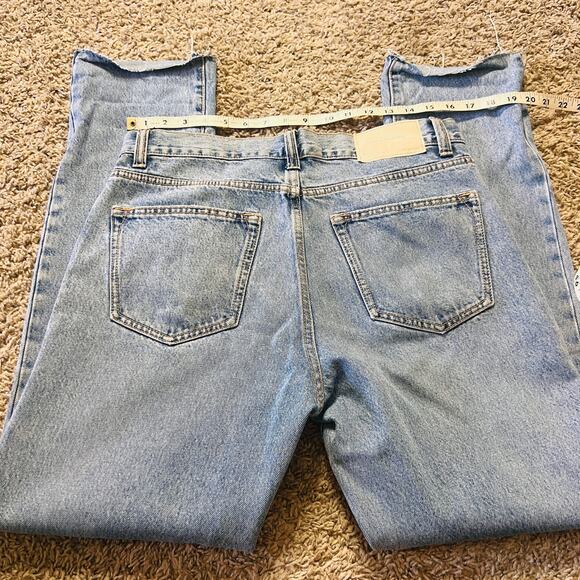 Zara Man Light Wash Casual Straight Leg Denim Jean Size 32 - Picture 3 of 4